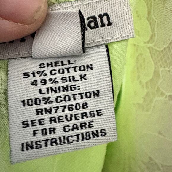 J Peterman Spring Silk blend V-neck sleeveless wrap Midi Dress Party Wedding - Picture 8 of 10